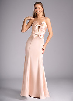 Ponny Rose Gold Strapless Mermaid Prom Dress image5