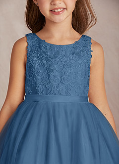 Azazie Calla Flower Girl Dresses Twilight Ball-Gown Lace Tulle Dress image6