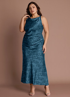 Gelina Navy Black Maxi Dress image12