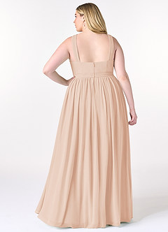 Azazie Elvira Bridesmaid Dresses English Rose A-Line Pleated Chiffon Dress image15