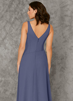 Azazie Kori Final Sale Stormy A-Line Pleated Chiffon Dress image5