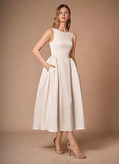 Vestido Crema Midi Casey image3