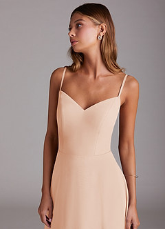 Azazie Marley Bridesmaid Dresses English Rose A-Line Off the Shoulder Chiffon Convertible Dress image2