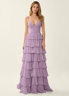 Celeste Blauregen Rüschenkleid in A-Linie image3