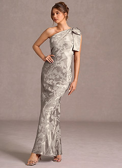 Vestido Platino Largo Queniva image3