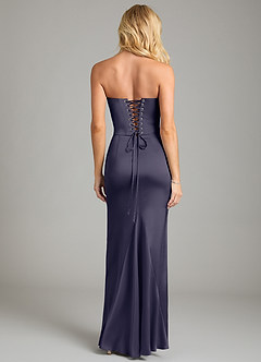 Azazie Sorrel Bridesmaid Dresses Stormy Mermaid Strapless Stretch Satin Convertible Dress image2