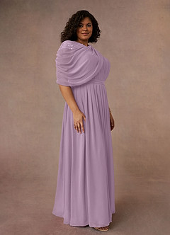 Azazie Olena Abiti per la Madre della Sposa Abito A-Line in Chiffon Lustrini Glicine image8