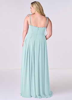 Barbie ♥ Azazie Final Sale Barbie Pink A-Line Pleated Chiffon Dress image7