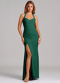 Azazie Emeria Suknie dla druhen Syrena Dekolt w kształcie serca Szyfon Do ziemi Sukienka image3