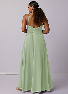 Barbie ♥ Azazie At-home Try On Dresses A-Line Chiffon Floor-Length Dress image9