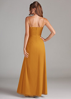 Azazie Aliani Bridesmaid Dresses Butterscotch Sheath Strapless Chiffon Convertible Dress image3