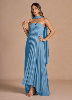 Vestido Azul Acero Largo Nahla image3