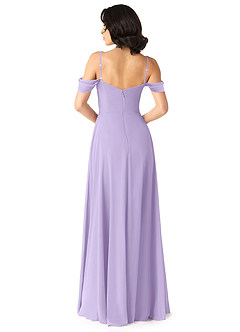 Azazie Tancie Jurken voor bruidsmeisjes Converteerbaar Jurk van Chiffon met A-Lijn Off the Shoulder Lila image2