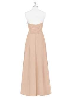 Azazie Arabella Allure Robes de demoiselle d'honneur Robe Trapèze Convertible en Mousseline de soie Encolure en Forme de Cœur Rose Perle image9