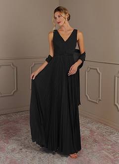 Azazie Kris Mother of the Bride Dresses A-Line Sequins Chiffon Floor-Length Dress image4