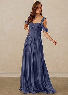 Christian Siriano Bridal for Azazie 1013 Bridesmaid Dresses Stormy A-Line Off the Shoulder Chiffon Dress image7