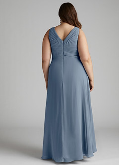 Azazie Flora Bridesmaid Dresses Twilight A-Line Pleated Chiffon Dress image13