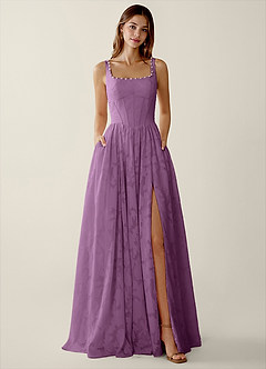 Megan Wisteria Lace A-line Prom Dress image3