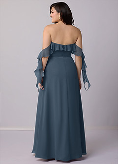 Barbie ♥ Azazie Bridesmaid Dresses Neptune A-Line Off the Shoulder Chiffon Convertible Dress image9