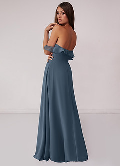 Barbie ♥ Azazie Bridesmaid Dresses Neptune A-Line Off the Shoulder Chiffon Convertible Dress image2