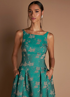 Amryn Dark Teal Mini Dress image3