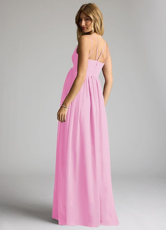 Azazie Emree Maternity Bridesmaid Dresses A-Line Chiffon Floor-Length Dress image5