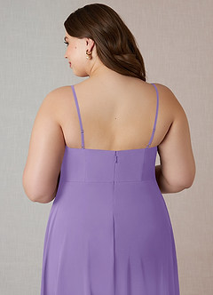 Azazie Emerald Final Sale Tahiti A-Line Ruffled Chiffon Dress image10