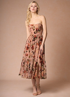 Fauna Mauve Multi Midi Dress image4