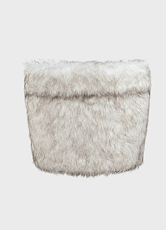 front Gradient Faux Fur Wraps