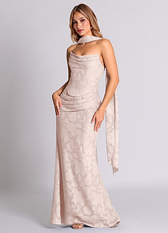 Azazie Sorrel Jurken voor bruidsmeisjes Converteerbaar Jurk van Bloemen Burn-out met Zeemeermin Korset Blozend Roze image3