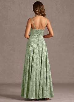 Gabriela Light Green Maxi Dress image2