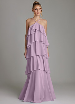 Azazie Deena Bridesmaid Dresses Wisteria A-Line Ruched Chiffon Dress image1