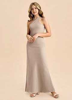 Azazie Doretta Junior Klä av Tubklänning i Chiffong Plisserad image5