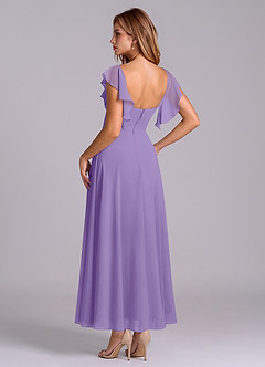 Azazie Leilani Bridesmaid Dresses Tahiti A-Line Ruched Chiffon Dress image5