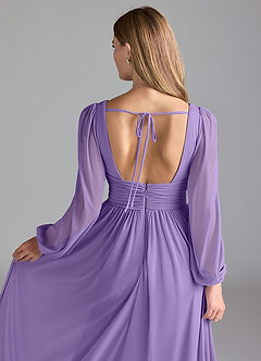 Azazie Norah Bridesmaid Dresses Tahiti A-Line Mesh Dress image2