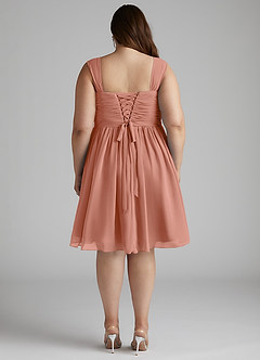 Azazie Angie Bridesmaid Dresses MAI TAI A-Line Corset Chiffon Dress image14