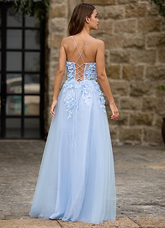 Seraphic Blue A-line Prom Dress image2