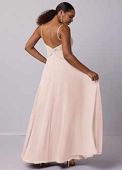 Barbie ♥ Azazie Final Sale Rose Petal A-Line Chiffon Dress image6