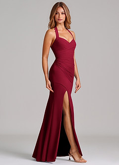 Azazie Emeria Suknie dla druhen Syrena Dekolt w kształcie serca Szyfon Do ziemi Sukienka image5