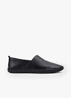 front Men's PU Easy Slip-On Dress Shoes