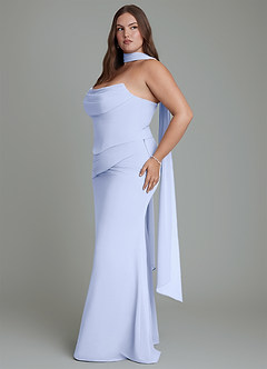 Azazie Sorrel Bridesmaid Dresses Ice Mermaid Corset Chiffon Dress image13