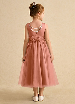 Azazie Lux Flower Girl Dresses MAI TAI A-Line Beaded Tulle Dress image2