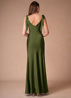Vestido Verde Oliva Largo Rosalba image6