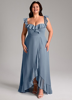 Azazie Lyra Bridesmaid Dresses Twilight A-Line Chiffon Convertible Dress image15