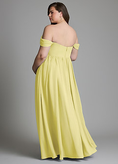 Azazie Saige Maternity Bridesmaid Dresses A-Line Pleated Chiffon Floor-Length Dress image10