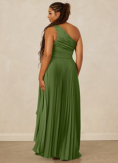 Christian Siriano Bridal for Azazie 1008 Bridesmaid Dresses Juniper A-Line One Shoulder Stretch Satin Dress image10