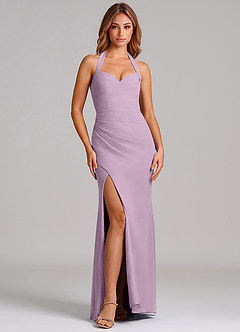 Azazie Emeria Suknie dla druhen Syrena Dekolt w kształcie serca Szyfon Do ziemi Sukienka image3