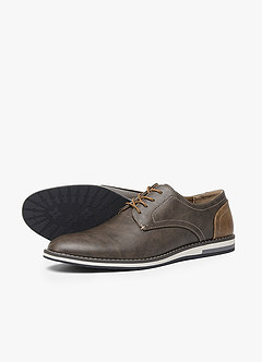 front Men's PU Business Casual Shoes