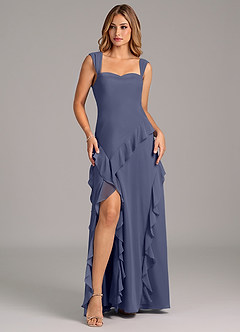 Azazie Sloane Bridesmaid Dresses Stormy A-Line Sweetheart Neckline Chiffon Dress image1
