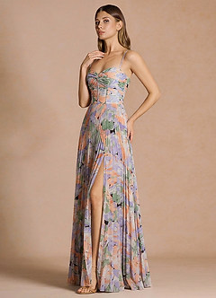 Kleid Vesper Lila Grün image4
